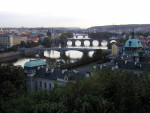 Vhled z Letn na prask mosty pes Vltavu